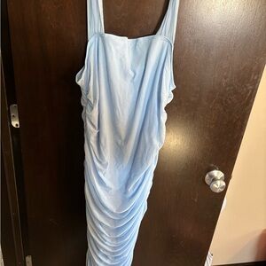 Maternity Blue Sleeveless Dress